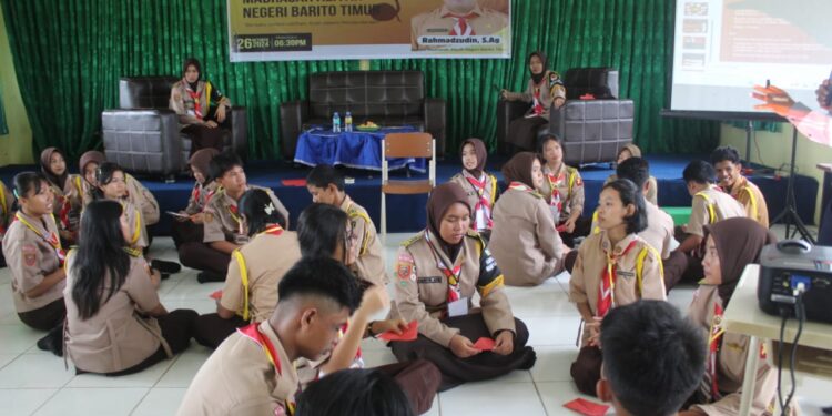 Tingkatkan Kompetensi Anggota, Pramuka MAN Barito Timur adakan Latgab
