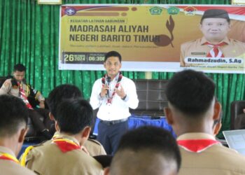 Tingkatkan Kompetensi Anggota, Pramuka MAN Barito Timur adakan Latgab