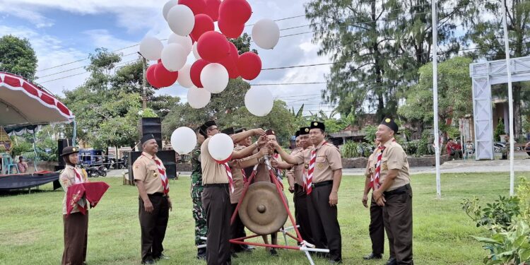 Ratusan Pramuka Penggalang Ikuti Jambore Ranting Brati