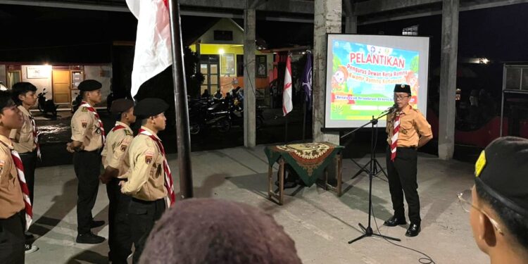 Ketua Kwarran Kertanegara Lantik Pengurus Dewan Kerja Ranting Masa Bakti 2025 – 2027