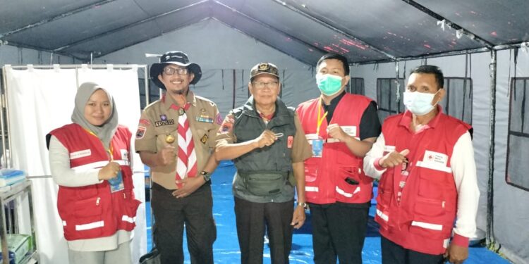 Aksi Sigap Tim Kesehatan Pulihkan Kondisi Peserta Kontingen Sulsel di Peran Saka 2025 ​Gorontalo