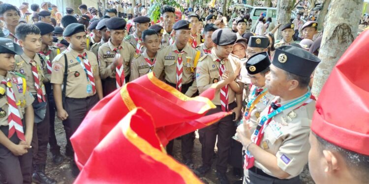 Kontingen Sulawesi Selatan Membara! 300-an Peserta dan Bindamping Peran Saka ’25 Ikuti Pembukaan dengan Semangat Tinggi