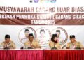 Kakak Sadmoko Danardono resmi menjadi Ketua Kwartir Cabang Cilacap Pengganti Antar Waktu (PAW) masa bakti 2023–2028.