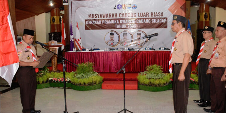 Kakak Sadmoko Danardono resmi menjadi Ketua Kwartir Cabang Cilacap Pengganti Antar Waktu (PAW) masa bakti 2023–2028.