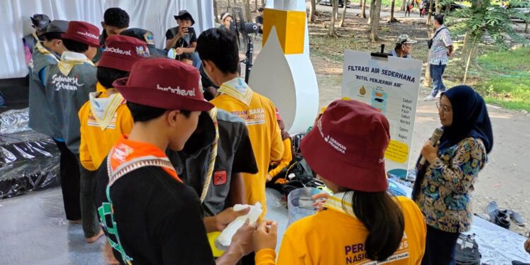 Peserta Peran Saka Sulsel Antusias Ikuti Pelatihan Filtrasi Air Sederhana di Gorontalo