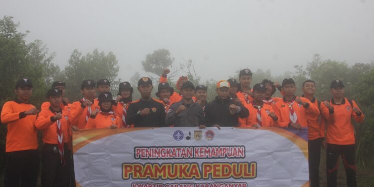 Pramuka Karanganyar Gelar Kegiatan Peningkatan Kemampuan Pramuka Peduli