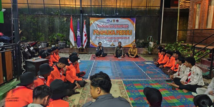 Pramuka Karanganyar Gelar Kegiatan Peningkatan Kemampuan Pramuka Peduli