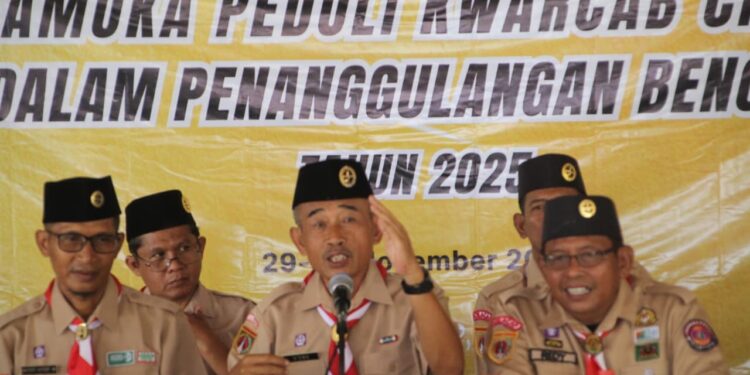 Puluhan Pramuka Cilacap Ikuti Peningkatan Kemampuan Dalam Kesiapsiagaan Tim Reaksi Cepat (TRC) Penanggulangan Bencana Di Kabupaten Cilacap