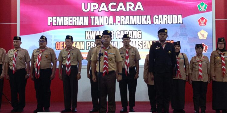 Pelantikan Pramuka Garuda Tahap 2 Kwartir Cabang Kota Semarang Tahun 2025