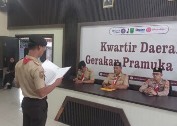 Kwarda Riau Lepas Kontingen ke Perkemahan Antar Saka Nasional 2025 di Gorontalo