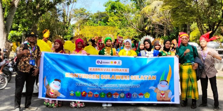 Jiwaku Pramuka, Ragaku Budaya: Saka se-Sulsel Hadirkan Mozaik Budaya, Bukti Komitmen Pelestarian Warisan Leluhur pada Karnaval Budaya Peran Saka 2025
