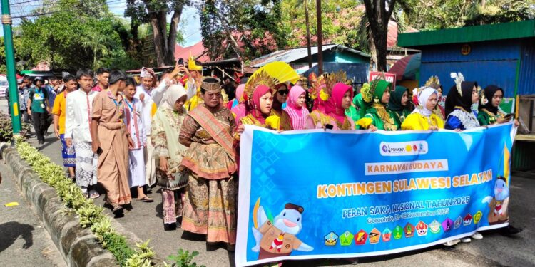Jiwaku Pramuka, Ragaku Budaya: Saka se-Sulsel Hadirkan Mozaik Budaya, Bukti Komitmen Pelestarian Warisan Leluhur pada Karnaval Budaya Peran Saka 2025