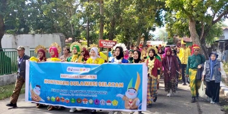 Jiwaku Pramuka, Ragaku Budaya: Saka se-Sulsel Hadirkan Mozaik Budaya, Bukti Komitmen Pelestarian Warisan Leluhur pada Karnaval Budaya Peran Saka 2025