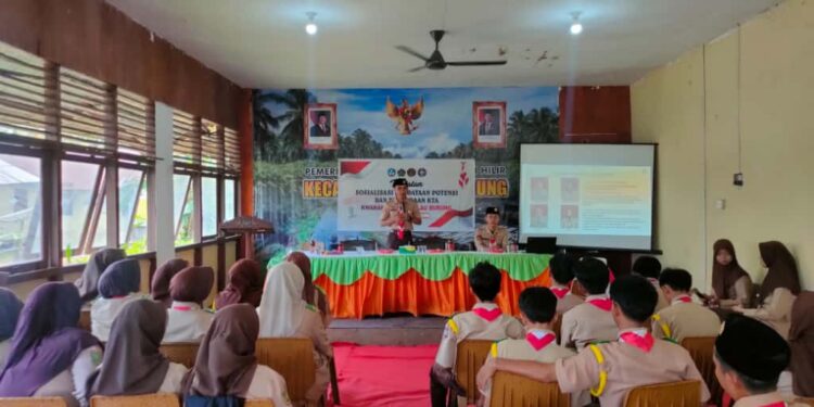 Kwarran Pulau Burung Inhil Adakan Sosialisasi Pendataan Potensi dan KTA Gerakan Pramuka