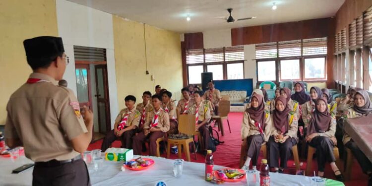 Kwarran Pulau Burung Inhil Adakan Sosialisasi Pendataan Potensi dan KTA Gerakan Pramuka