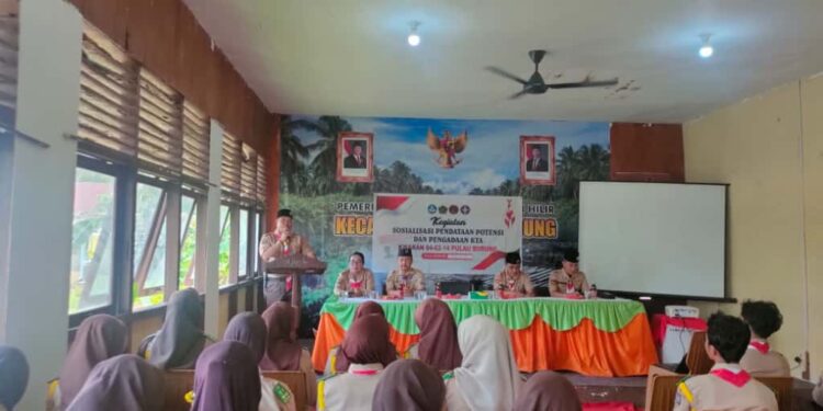 Kwarran Pulau Burung Inhil Adakan Sosialisasi Pendataan Potensi dan KTA Gerakan Pramuka