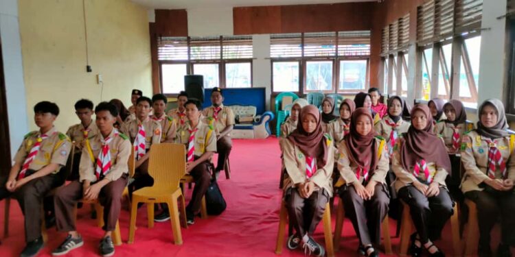 Kwarran Pulau Burung Inhil Adakan Sosialisasi Pendataan Potensi dan KTA Gerakan Pramuka