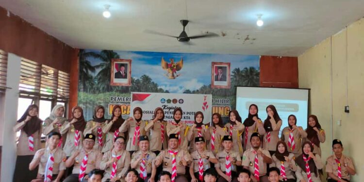 Kwarran Pulau Burung Inhil Adakan Sosialisasi Pendataan Potensi dan KTA Gerakan Pramuka