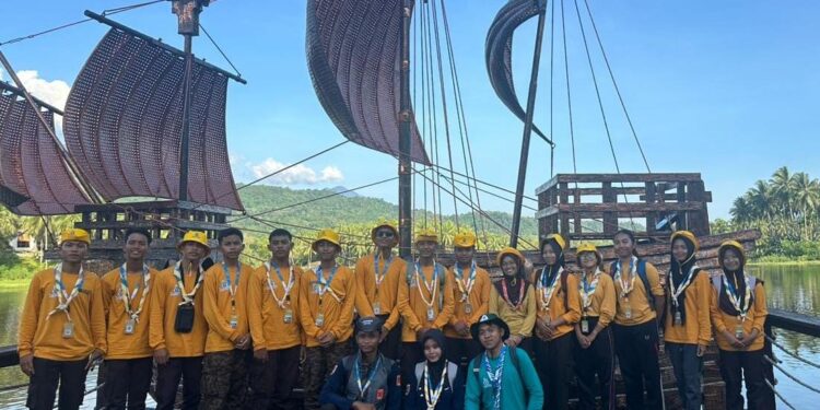 Di Arena Peran Saka Nasional, para Peserta Disuguhkan Binthe Biluhuta dan Kopi Pinogu oleh Saka Tarunabumi Bone Bolango