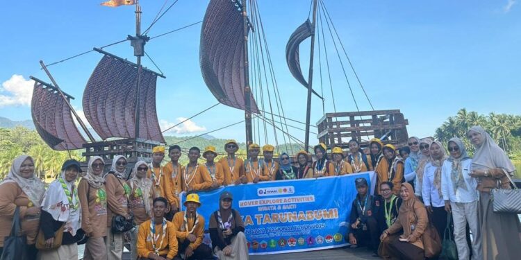 Di Arena Peran Saka Nasional, para Peserta Disuguhkan Binthe Biluhuta dan Kopi Pinogu oleh Saka Tarunabumi Bone Bolango