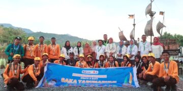 Di Arena Peran Saka Nasional, para Peserta Disuguhkan Binthe Biluhuta dan Kopi Pinogu oleh Saka Tarunabumi Bone Bolango