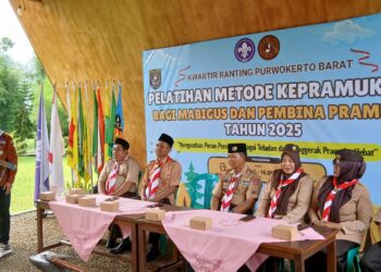 Mabigus dan Pembina Kwarran Purwokerto Barat Ikuti Pelatihan Metode Kepramukaan