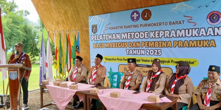 Mabigus dan Pembina Kwarran Purwokerto Barat Ikuti Pelatihan Metode Kepramukaan