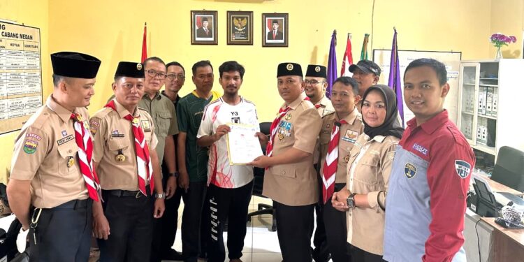 Rasyid Ridho Nasution, S.STP Resmi Daftar Calon Ketua Kwartir Cabang Gerakan Pramuka Kota Medan Masa Bakti 2025–2030