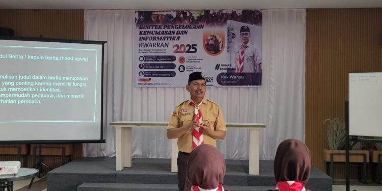 Perkuat Kapasitas Publikasi Kwarran dan Satuan Karya, Kwarcab Banyumas Gelar Bimtek Kehumasan