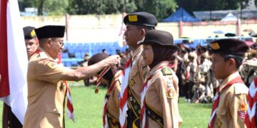 MURI Resmi Catat Pelantikan 13.149 Pramuka Garuda Banyumas Cinta Bangga Paham Rupiah Masuk Rekor Indonesia