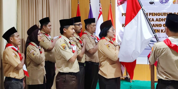 Pengurus Saka Adhyasta Pemilu Karanganyar Dilantik