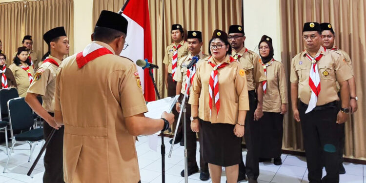Pengurus Saka Adhyasta Pemilu Karanganyar Dilantik