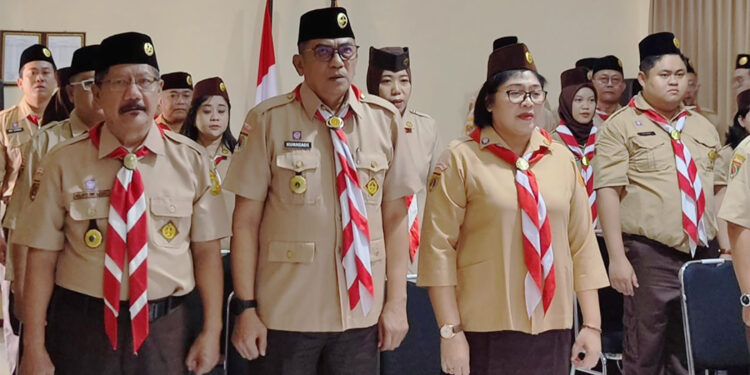 Pengurus Saka Adhyasta Pemilu Karanganyar Dilantik