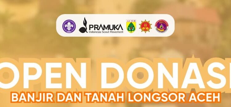 Kwartir Daerah Aceh Membuka Posko Pramuka Peduli Dan Penggalangan Donasi