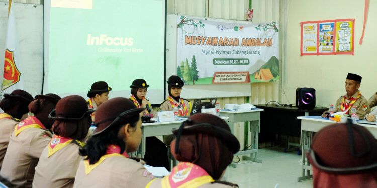 Pramuka Triguna Utama Sukses Gelar Musyawarah Ambalan Arjuna-Nyimas Subang Larang Tahun 2025