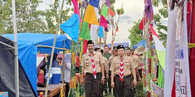 Ratusan Pramuka Penggalang Ikuti Jambore Ranting Brati