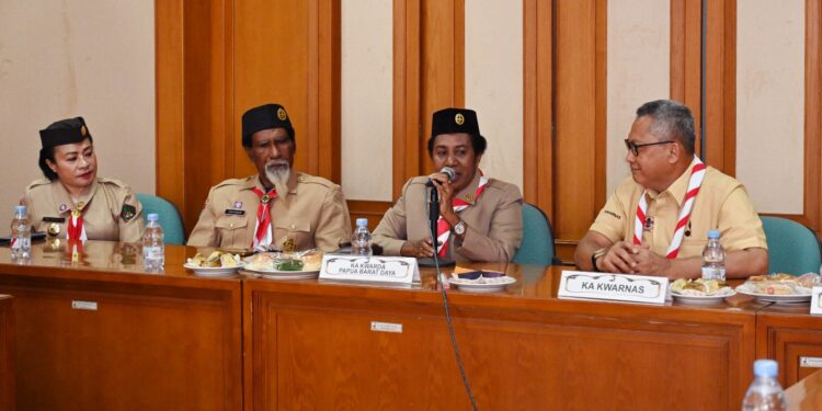 KWARNAS TERIMA AUDIENSI KWARDA PRAMUKA PAPUA BARAT DAYA
