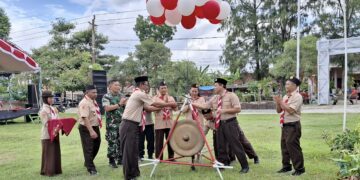 Ratusan Pramuka Penggalang Ikuti Jambore Ranting Brati