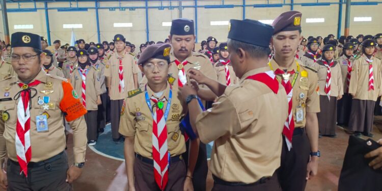 Pelantikan Empat Pengurus Satgiat Masa Bakti 2025-2028 Sukses Digelar Kwarran Cileungsi