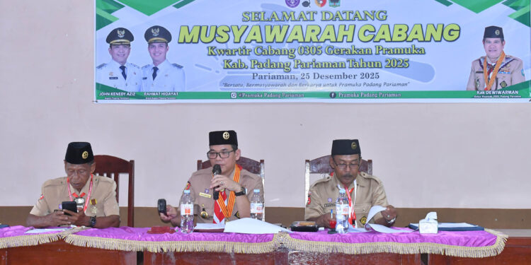 Muscab 2025: Dewiwarman Terpilih Secara Aklamasi Pimpin Kwarcab 0305 Padang Pariaman