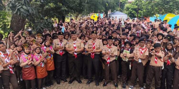 Pimpinan Kwarcab Kota Tangerang Membersamai Jambore Ranting Cibodas di Bumi Perkemahan Kitri Bhakti