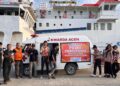 Pramuka MAN 2 Banda Aceh dan Pramuka Peduli Kwarda Aceh Salurkan Pakaian Layak Pakai ke Krueng Geukuh Melalui Kapal KN Antares
