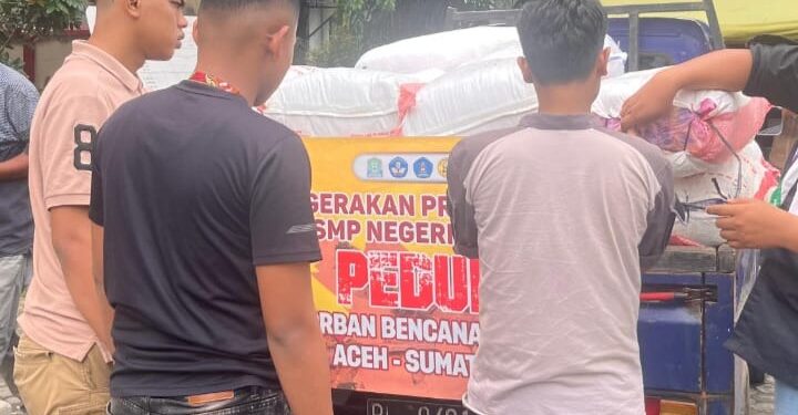 Pramuka SMP Negeri 1 Jaya, Lamno Aceh Jaya Salurkan Bantuan untuk Korban Banjir dan Tanah Longsor Aceh Melalui Pramuka Peduli Kwartir Daerah Aceh
