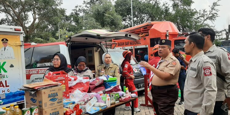 Kwarcab Gerakan Pramuka bersama Stakeholder Kebencanaan Apel Siaga Bencana Kota Tangerang