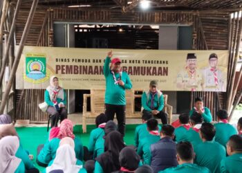 Selaraskan dengan Visi Misi Pembangunan Kota Tangerang di Bidang Kepemudaan, Dispora Lakukan Pembinaan Kepramukaan
