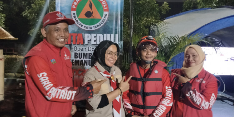 Anggota Rintisan Saka Patriot Kwarcab Kota Tangerang Jalani Tugas Misi Kemanusiaan di Sumatera Barat