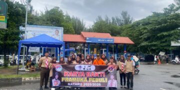 Pramuka Peduli Kwarcab Kota Banda Aceh melaksanakan Karya Bakti Nataru 2025