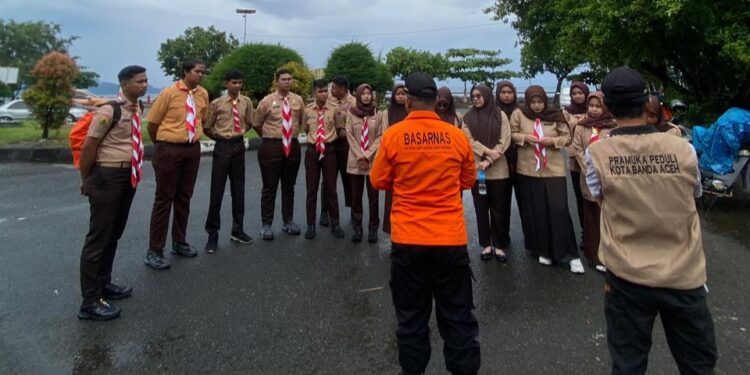 Pramuka Peduli Kwarcab Kota Banda Aceh melaksanakan Karya Bakti Nataru 2025