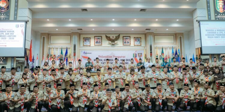 Sesjen Kwarnas Lantik Gubernur Lampung sebagai Ketua Mabida Gerakan Pramuka Lampung