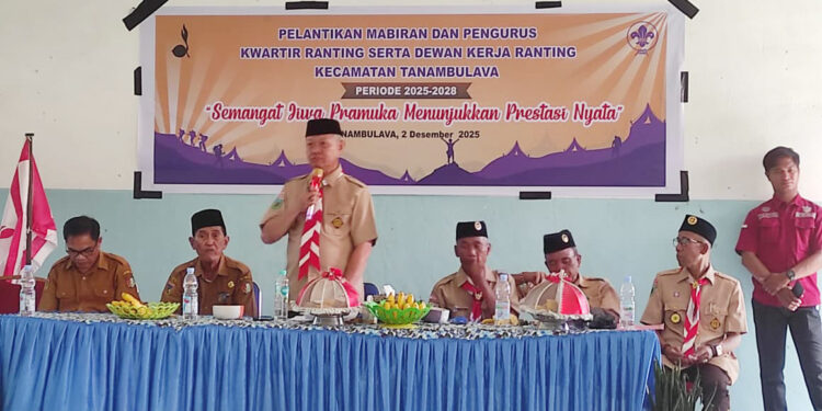Pengurus Kwarran Tanambulava Masa Bakti 2025-2028 Resmi Dilantik
